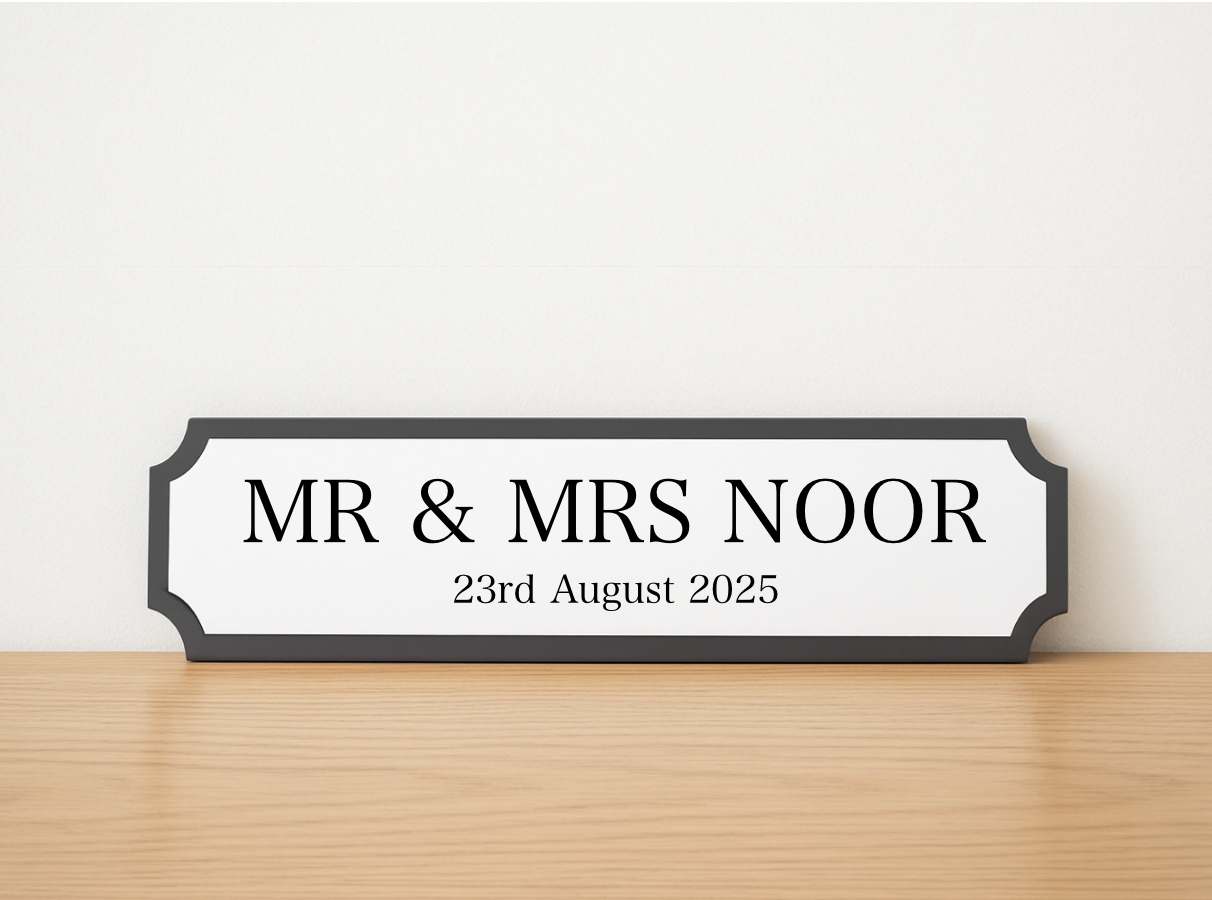 Wedding Street Sign 60cm