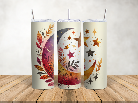 Boho Autumn Moon Tumbler