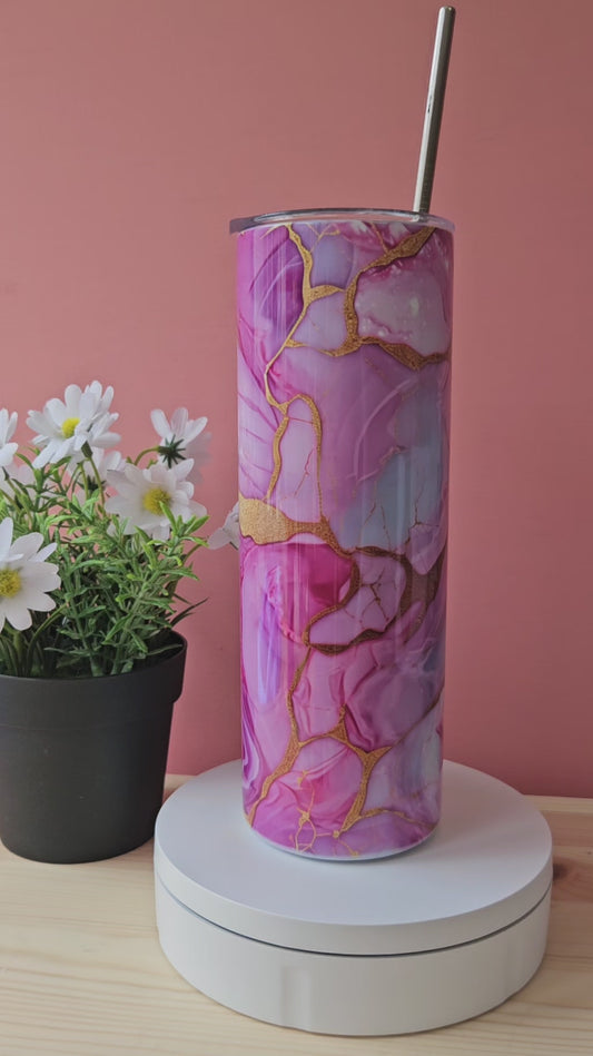 3D Blush Pink Tumbler